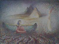Spiritual Art - A Vision Of Izida And Athena - Acrylicspaper
