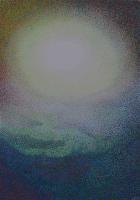 The Light - Acrylicspaper Paintings - By Elena Marinez, Pointillism Painting Artist