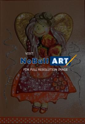 Angels - Flower Angiel - Salt Dough And Acrylic