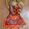 Flower Angiel - Salt Dough And Acrylic Other - By Anna Kupis, Inspirational Other Artist