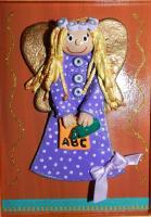 Teacher Angel - Salt Dough And Acrylic Other - By Anna Kupis, Inspirational Other Artist