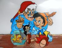 Cartoon - Pinocchio - Acrylic On Vellum Drafting Fil