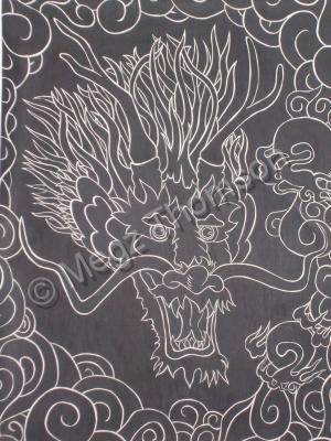 Inked - Dragon - Black Ink