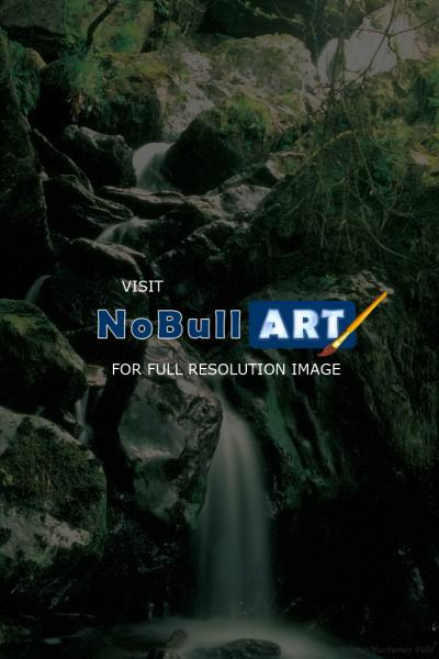Landscape - Misty Waterfall - Gouganbarra - Ireland - Digital