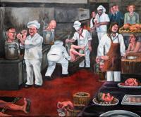An Angry Cooks Fantasy - Oil On Canvas Sculptures - By Douglas Manry, Realism Sculpture Artist