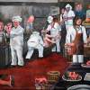 An Angry Cooks Fantasy - Oil On Canvas Sculptures - By Douglas Manry, Realism Sculpture Artist