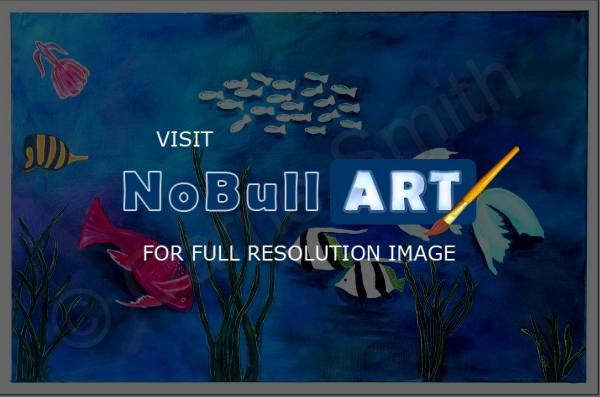 Palm Bay Collection - Aidens Aquarium - Acrylic Paint