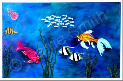 Palm Bay Collection - Aidens Aquarium - Acrylic Paint