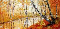 Palette-Knife  Paintings - Autumn - Oil