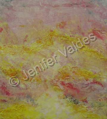 Abstract Landscape - Rising - Oil On Canvas