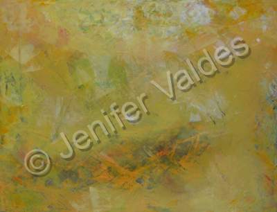 Abstract Landscape - Morning Glare - Oil On Canvas