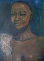 Basotho Still Portraiture - The Maiden - Acrylic On Canvas