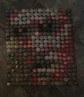 Bukowski2 - Bottle-Tops Other - By George Docherty, Portrait Other Artist