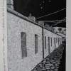 Cullipool Village Street Scotland - Pen And Ink Drawings - By George Docherty, Landscape Drawing Artist