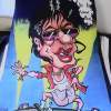 Srk Caricature - Poster Colours Paintings - By Dhruv Poddar, Cartooningcaricature Painting Artist