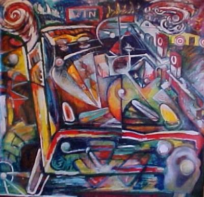 Private - Pinball I - Acryllic Paint