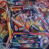 Pinball I - Acryllic Paint Paintings - By Drew Camard, Abstract Painting Artist