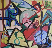 Untitled - Acrylic On Canvas Paintings - By Richard Rosenberg, Abstract Painting Artist