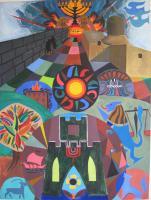 Judaica - Twelve Tribes Of Israel - Acrylic On Canvas