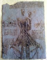 Leonardo Da Vinci - Leonardo Da Vinci - Skull - Sculpture On Paper