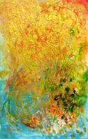 Autumn 2 - Tempera On Canvas Paintings - By Milena Milusheva, Abstract Painting Artist