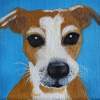 Bud - Oil Canvas Board Paintings - By Wendys Wolf, Impressionist Painting Artist