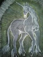 Peace And Harmony - Pastel Pencil Drawings - By Wendys Wolf, Fantasy Drawing Artist