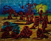 Landscape - Solid Rock - Oil On Canvas
