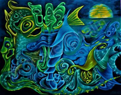 1 - Water Fun Day - Oil On Canvas