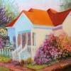Petaluman Victorian House - Oils Paintings - By Lillian Landivar-Torrico, Impressionistic Painting Artist