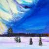 Northern Lights - Colors Paintings - By Louis Loo, Impressionism Painting Artist