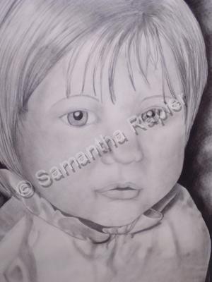 Portraits - Baby Me - Pencil On Paper