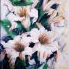 Lilies - Silk Paintings - By Yana Horozhanskaya, Flowers Painting Artist