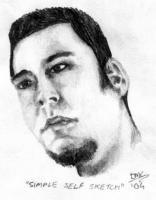 Simple Self Sketch - Pencil And Paper Drawings - By Delano Cuzzucoli, Real-Life Sketch Drawing Artist
