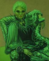 High Expectations - Oil On Linen Paintings - By Varvara Varvara, Figurative-Female Painting Artist