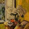 Still Life In The Morning - Oil On Linen Paintings - By Varvara Varvara, Modern Impresionism Painting Artist