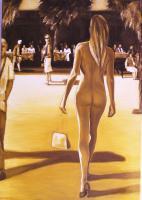 Time - Nude Seen From Behind - Oil On Linen