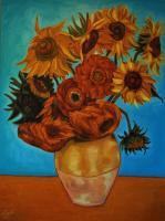 Still Life - Sunflowers - Oil On Linen