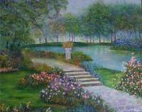 Hyde Park - Oil On Canvas Paintings - By Lloyd Charvis, Realism Painting Artist