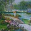 Hyde Park - Oil On Canvas Paintings - By Lloyd Charvis, Realism Painting Artist