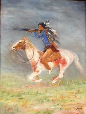 Tribal - Hunter - Oil On Canvas