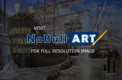 Ships - Gallion - Oil On Canvas