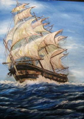 Ships - Gallion 2 - Oil On Canvas