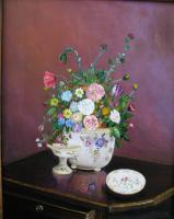 Flowers - Flowers - Oil On Canvas