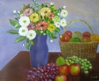 Flowers - 890 - Oil On Canvas