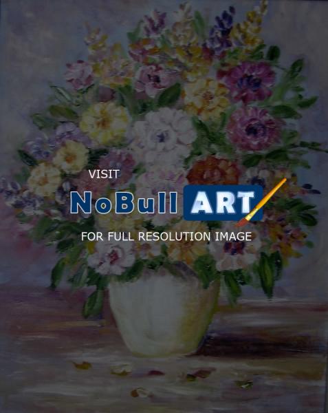 Flowers - 784 - Oil On Canvas