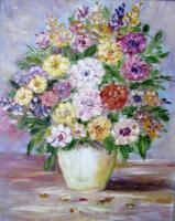 Flowers - 784 - Oil On Canvas