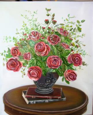 Flowers - 832 - Oil On Canvas