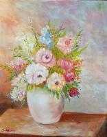 Flowers - 78 - Oil On Canvas