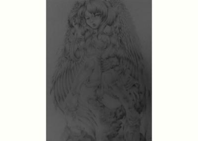 Pencil Illustration - Pencil Angel - Pencil